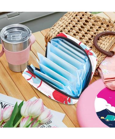 Multicolored Women's Binding Retention Bag - Portable Menstrual Cup Pocket & Tampons Holder for Wallet | First Period Set for Teens & Girls - Buy Online on GoSupps.com