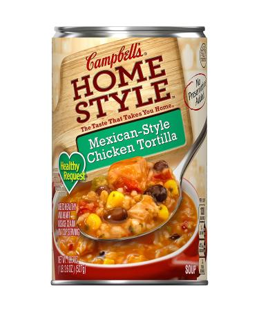 Campbell's Homestyle Healthy Request Mexican Style Chicken Tortilla Soup 18.6 Oz Can (Case of 12) - Buy Online on GoSupps.com