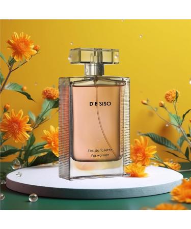 D'e Siso Classic Sweet Perfume for Women - Eau de Toilette Floral Fragrance with Vanilla Orange Blossom Bergamot Vetiver Amber and Musky Ingredients - Perfume de Mujer (100ml 3.4Oz) Plain - Buy Online on GoSupps.com