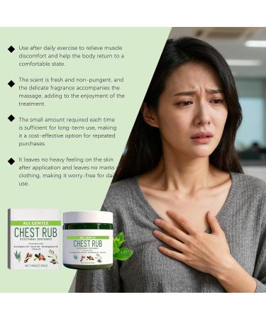 Cr me de massage thoracique naturelle cr me nettoyante apaisante pour les poumons gel rafra chissant pour les muscles soulage la douleur favorise une respiration fluide et soulage les tensions - Buy Online on GoSupps.com