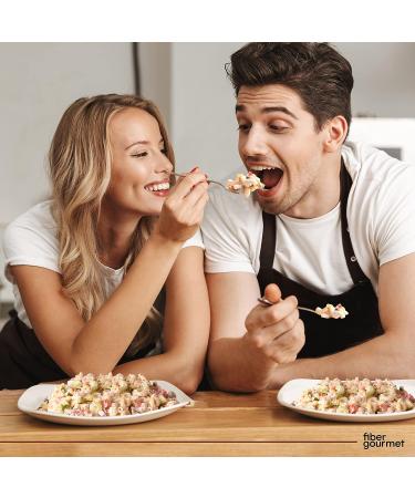 Fiber Gourmet Light Elbow Pasta | Low Calorie & Fiber-Rich | Made in Italy | Non-GMO | Kosher & Vegan | 8 Oz (Pack of 6) - Buy Online on GoSupps.com