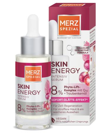 Merz Consumer Care Merz Spezial Skin Energy Intensive serum 1 x 30 ml vegan facial serum with Q10 and grapeseed oil Skincare for cell regeneration tighter skin and awake appearance