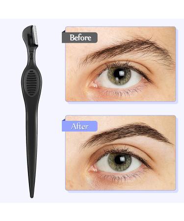 21-Piece Eyebrow Razors & Facial Trimmers Set for Women - Precision Makeup Tools (Black) - Buy Online on GoSupps.com