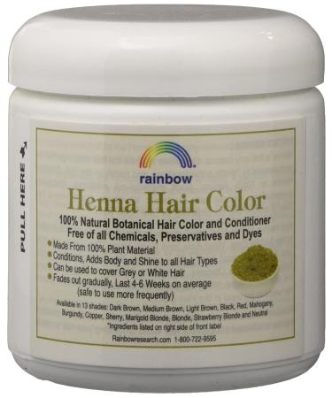 Rainbow Henna Persian Dark Brown Hair Color 4 Oz (2 Pack) - Natural, Long-Lasting Dye - Buy Online on GoSupps.com