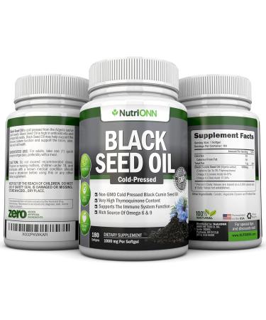NutriONN Black Seed Oil Softgels & Rhodiola Rosea Capsules - Targeted Vitality and Immunity Boost - Buy Online on GoSupps.com