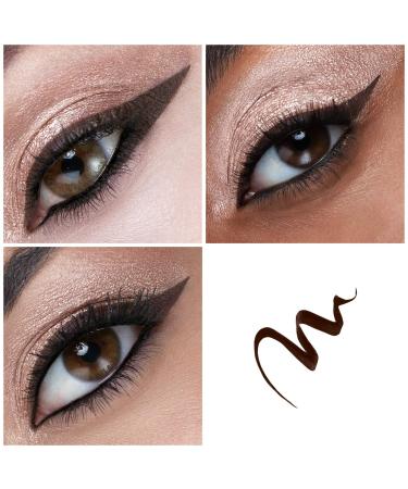 HAUS LABORATORIES Liquid Eyeliner by Lady Gaga | Long-Lasting, Smudge-Proof | Vegan & Cruelty-Free - Brown 02 - Buy Online on GoSupps.com