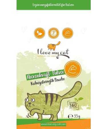 I Love My Cat Kidney Force Powder - Herbal Nutrition Supplement for Cat Kidney Health (35g) - Supports Healthy Kidney Function - Buy Online on GoSupps.com