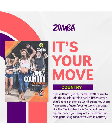 Zumba Country Dance-Fitness DVD: Fun and Effective Workout for Experienced and Beginner Dancers - Buy Online on GoSupps.com
