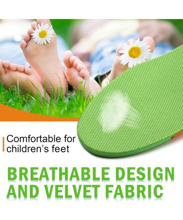 Ailaka Kids Orthotic Arch Support Insoles for Flat Feet & Plantar Fasciitis - Green, UK Child 9.5-11.5 / EU 27-30 / CN 27-29 - Buy Online on GoSupps.com