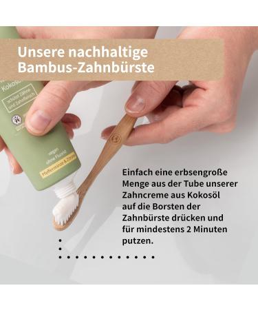 NIYOK Bamboo Toothbrush for Children - Sustainable Plastic-Free Dental Brush with Medium-Soft Bristles - Buy Online on GoSupps.com