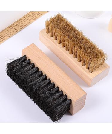 ULTECHNOVO 4 Pcs Sneaker Shoe Cleaner Brush Set Include Scrubbing Brush and Horse Hair Bristles Shoe Clean Brush Buffing Stiff Hair Brush for Leather Shoes Boots Sneakers - Buy Online on GoSupps.com
