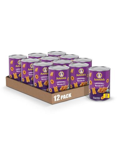 Annie's Organic Bernie O's, Canned Pasta in Tomato & Cheese Sauce, 15 oz. (Pack of 12) - Buy Online on GoSupps.com