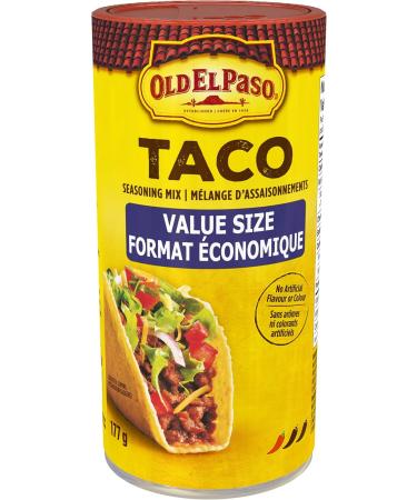 OLD EL PASO - VALUE SIZE PACK - Taco Seasoning Mix Original No Artificial Flavours No Artificial Colours 177 Grams Package of Taco Seasoning Seasoning Created From a Delicious Blend of Spices - Buy Online on GoSupps.com