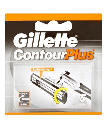 Gillette Contour Plus 5 replacement blades - 5 pieces