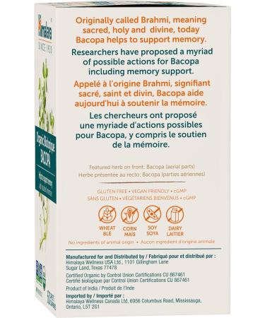 Himalaya Bacopa 60 Caplets - Boost Memory & Focus Naturally - Buy Online on GoSupps.com
