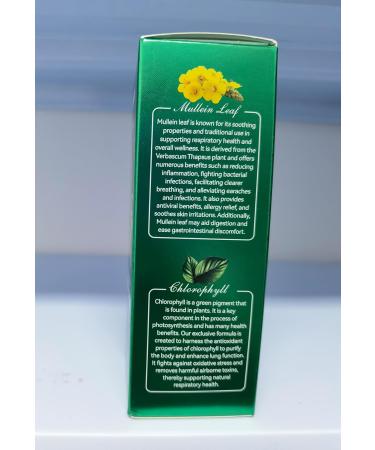 Mullein Drops Mullein Leaf Extract for Lungs Natural Mullein Leaf Extract Drops Fast Absorption Lungs Cleanse 60ml 1 - Buy Online on GoSupps.com