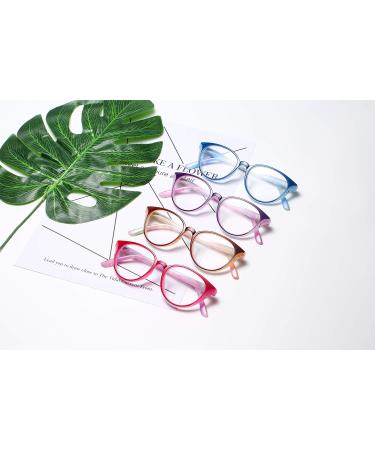 Shop 100 Classic 4 Pack Ladies Cateye Reading Glasses - Floral Design Spring Hinges 2.00 Magnification - Stylish & Comfortable Eyewear for Women - International Shipping Available - Buy Online on GoSupps.com
