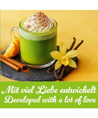  good wei Matcha La Vanille Fine & Sweet Green Tea | Organic Matcha Powder with Vanilla & Stevia | Antioxidants & Natural Energy Id - Buy Online on GoSupps.com