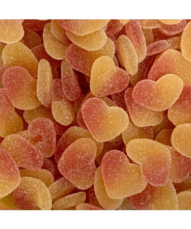 Peach Hearts 200g Treat Bag by The Gourmet Sweet Company