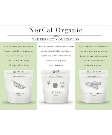 NorCal Organic Premium Pea Protein Isolate - 100% Vegan & Organic - Unflavored - 2lbs Bulk - Buy Online on GoSupps.com
