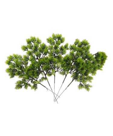 Alipis 10 Pcs Simulated Pine Leaves Green Leaves Christmas Plastic Dark Greenx2pcs mediumx2pcs