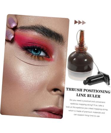 Healeved String Pre- Linem Mapping M Brow Line Drawing Ruler Positioning Women Makeup Eyebrow Measurement Tool 6.5x2.6cm Brown - Buy Online on GoSupps.com