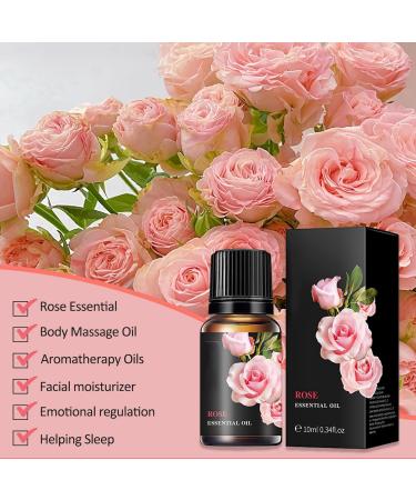 100% Pure Organic Rose Essential Oil - 10ml Travel Size for Diffuser Massage Skin & Hair | Best Rose Oil for Candle & Soap Making - Buy Online on GoSupps.com
