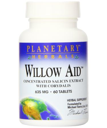 Planetary Herbals Willow Aid Tablets 60 Count