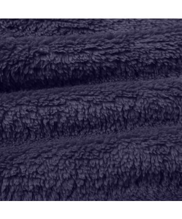 Hanxiulin Oversized Plush Hoodie Jacket - Warm Women's Winter Coat Windproof Reversible - Dark Blue 4XL Transition Jacket for Autumn & Winter - Buy Online on GoSupps.com