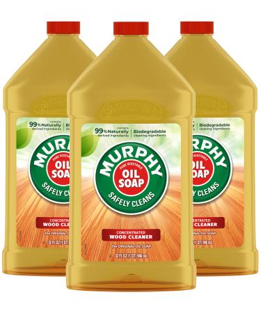 MURPHY Oil Soap Wood Cleaner, Original, 32 fl oz (pack of 3)