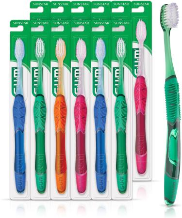 GUM - 525PH Technique Deep Clean Toothbrush Compact Soft Bristles Item 525 Professional Samples 12 Count - Buy Online on GoSupps.com