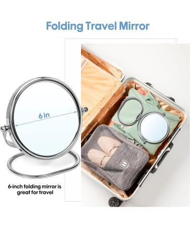 HOMEMIRO Makeup Mirror 6-Inch Foldable - Buy Online on GoSupps.com