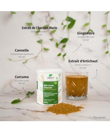 Nature's Finest by Nutrisslim Detox Liver 375g - Powerful and Fast Detox Organic Milk Thistle and Artichoke Extract Draining Clean Formula - Buy Online on GoSupps.com