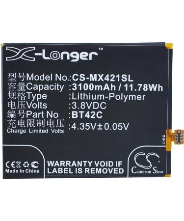 Replacement Battery for MeiZu Note 2 - BT42C 3100mAh/3.8V - International Shipping Available - Buy Online on GoSupps.com