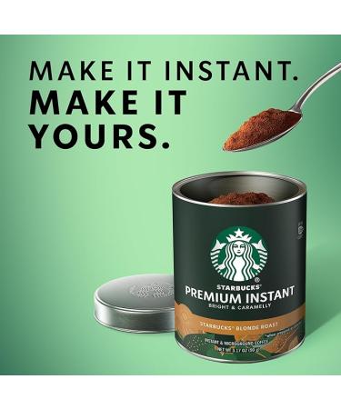 Starbucks Premium Instant Coffee 100% Arabica Blonde Roast - 3 Tins (up to 120 cups) - Buy Online on GoSupps.com