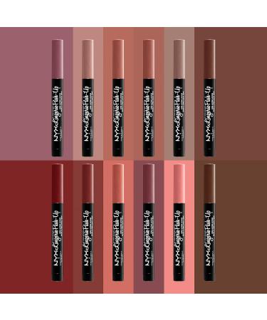 NYX Lip Lingerie Push-Up Plumping Lipstick - Teddy (Warm Rich Brown) - Buy Online on GoSupps.com