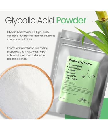 Talsen Chemicals Glycolic Acid Powder DIY Glycolic Crystal Powder is Pure DIY Cosmetics (4 Oz/113 grams) - Buy Online on GoSupps.com