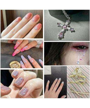 Buy Beadsland 1440 Pieces SS16 Flat Back Rhinestones for Nails | Transparent Nail Crystals - Perfect for DIY Nail Art - Buy Online on GoSupps.com