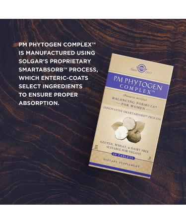 Solgar PM PhytoGen Complex - 60 Tablets for Hormonal Support & Well-being - Buy Online on GoSupps.com