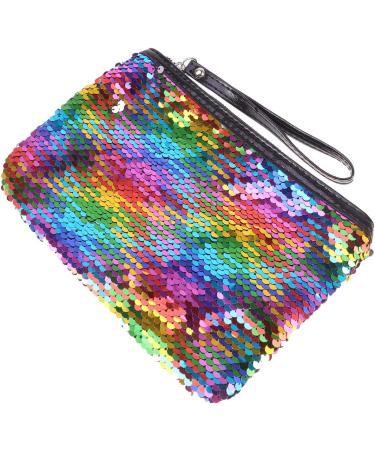 Lurrose Color Changing Sequin Cosmetic Bag - Fashionable Clutch Handbag & Colorful Makeup Organizer - Buy Online on GoSupps.com