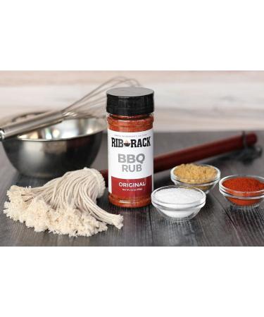 Rib Rack Seasoning Rub Original 5.5 Oz (Pack of 2) Bundle With Snack Scout Measuring Spoon - Buy Online on GoSupps.com