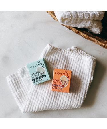 FOAMIE Travel Sized Body Bar Smoothing Papaya and Oat Milk PH Balanced Soap-Free No Sulphates or Parabens. Made in the UK. - Buy Online on GoSupps.com