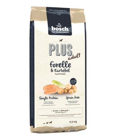 bosch HPC PLUS Trout and Potato - Dry food for adult dogs of all breeds - Monoprotein - Grain-free - 1 x 12.5 kg