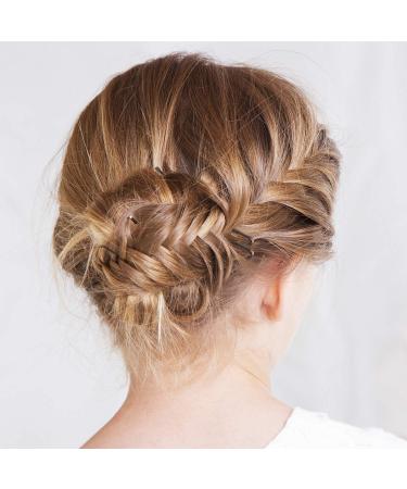 Bobby Pins Hair Clips Set with Clear Storage Box - 240 Pieces (Brown) | Hair Styling Pins for Women Girls - Buy Online on GoSupps.com