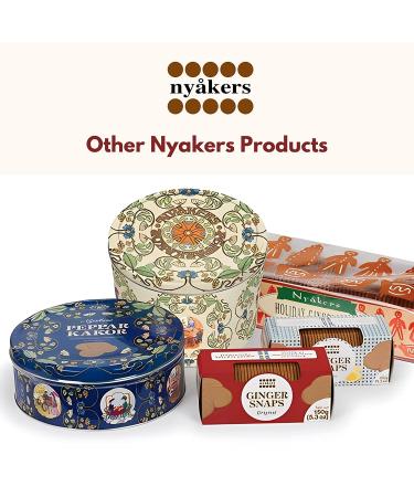 Nyakers Pepparkakor Vegan Ginger Snap Cookies - Dairy-Free Gourmet Snacks - Holiday Food Gift (10.58oz) - Buy Online on GoSupps.com