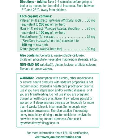 Jamieson Herbal Complex Relax & Sleep 60 Capsules - Buy Online on GoSupps.com