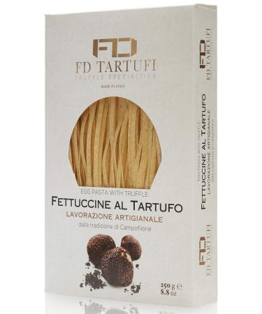 FD TARTUFI Fettuccine Pasta with Truffle (250g) 8.8oz | Made in Italy | Truffles | Handed down 14th Century recipe | Gourmet cooking