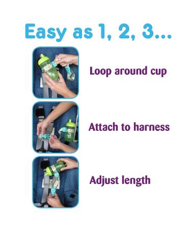 BnJ Baby SippyPal Sippy Cup Strap Holder Leash Tether - 1 Puppy Design - Buy Online on GoSupps.com