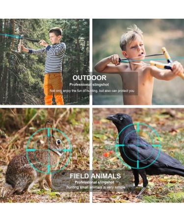 COOY Professional Hunting Slingshot - Heavy Duty Wrist Rocket with High Velocity Bands - Black Slingshot Kit - Buy Online on GoSupps.com