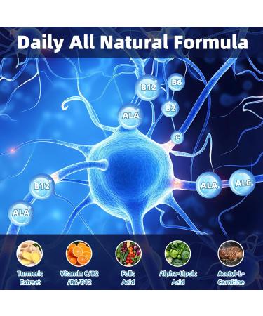Nerve Support Supplement Alpha-Lipoic AcidTurmeric Extract B12 Vitamins and Herbal Blend for Fortify Nerve Health 120 Capsules - Buy Online on GoSupps.com